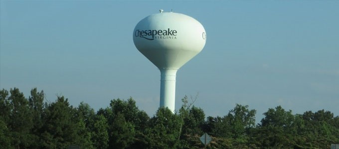 Chesapeake Virginia water tower
