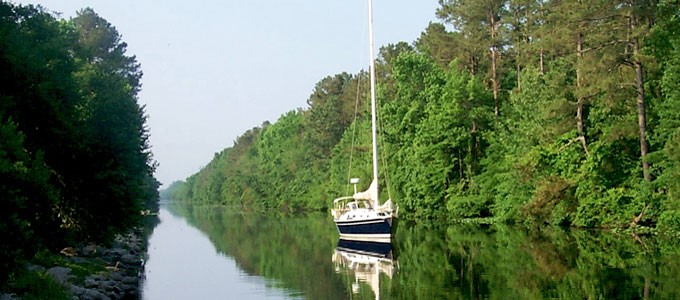 Boat in Great Dismal Swamp Virginia